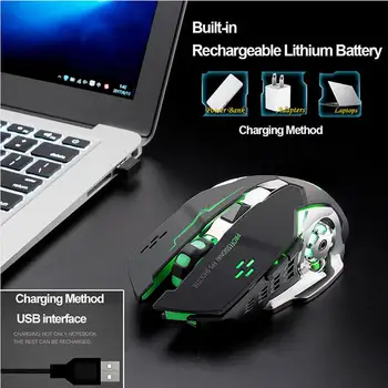 2.4Ghz Wireless Mouse Optical Gaming Mouse 3 Buttons 1800DPI 6 Adjustment Levels for Computer Laptop Desktop
2.4Ghz Wireless Mouse Optical Gaming Mouse 3 Buttons 1800DPI 6 Adjustment Levels for Computer Laptop Desktop