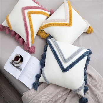 Nordic Style Knitting Tassel Cushion Cover Wedding Decor Fashion Pillowslip 100% Acrylic Pillow Cover Home Decor Cushion Cover
Nordic Style Knitting Tassel Cushion Cover Wedding Decor Fashion Pillowslip 100% Acrylic Pillow Cover Home Decor Cushion Cover