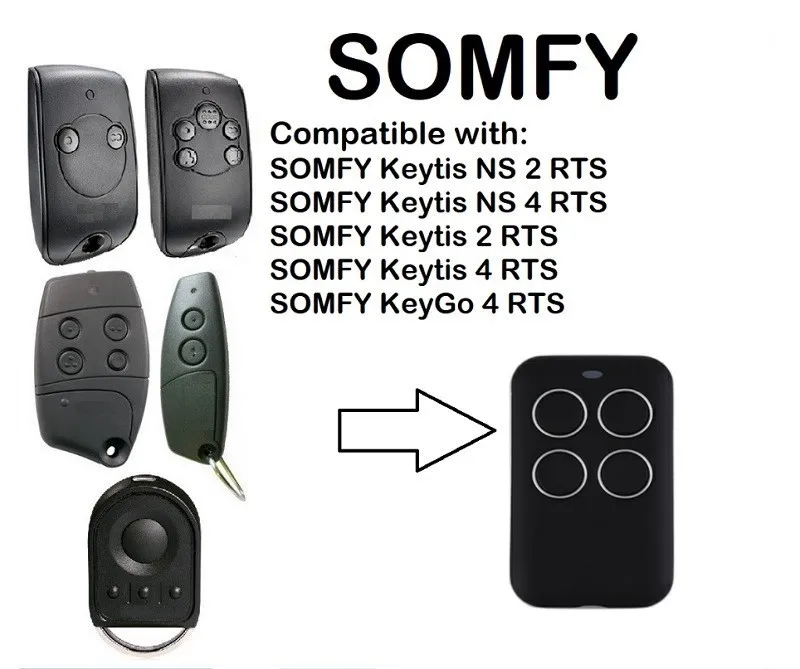 Garage remote clone Keytis 2 RTS/ 4 RTS/ KeyGo 4 RTS Centralis RTS universal gate garage remote control 280-868Mhz
Garage remote clone Keytis 2 RTS/ 4 RTS/ KeyGo 4 RTS Centralis RTS universal gate garage remote control 280-868Mhz