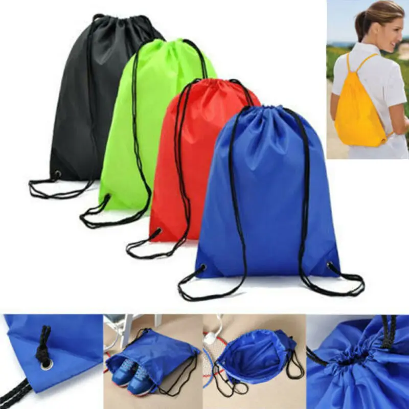 Фото Большой шнурок рюкзак Cinch Sack спортивная сумка Tote школьная - купить