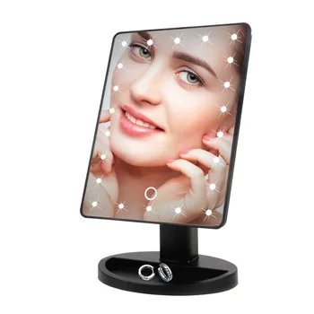 LED Touch Screen Makeup Mirror Professional Vanity 16 LED Lights Beauty Adjustable Countertop 22 Led Rotating Battery USB Charge
LED Touch Screen Makeup Mirror Professional Vanity 16 LED Lights Beauty Adjustable Countertop 22 Led Rotating Battery USB Charge