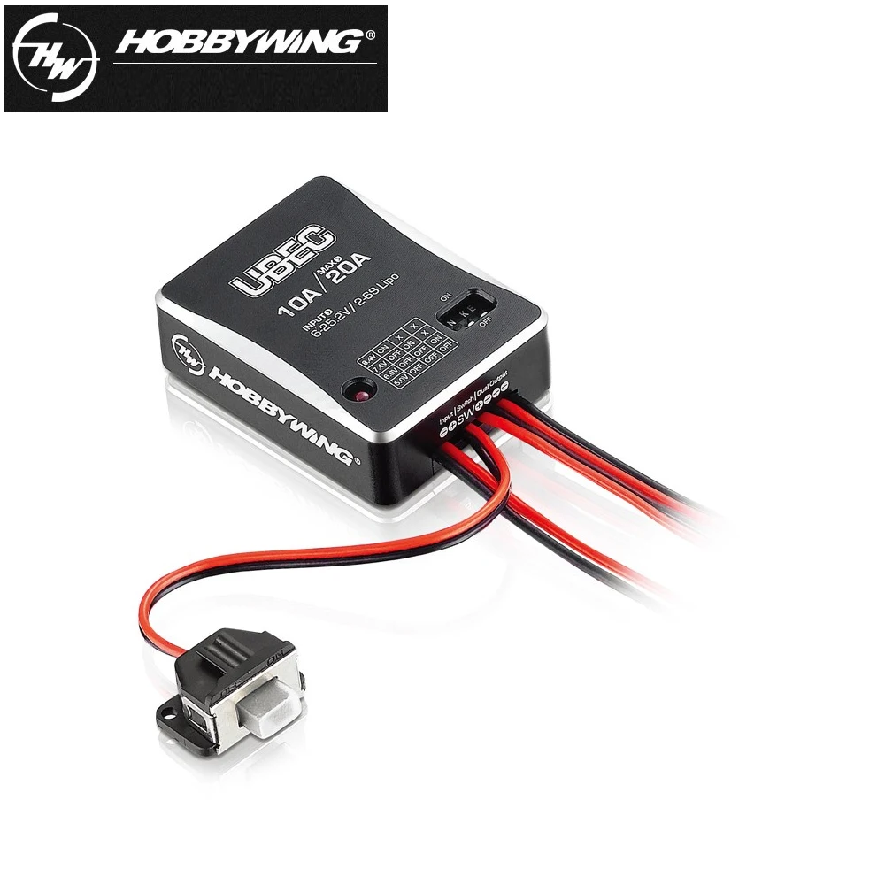 1pcs Hobbywing 10A 2-6S UBEC Module UBEC-10A External Switching Moduel DC-DC Regulator
1pcs Hobbywing 10A 2-6S UBEC Module UBEC-10A External Switching Moduel DC-DC Regulator