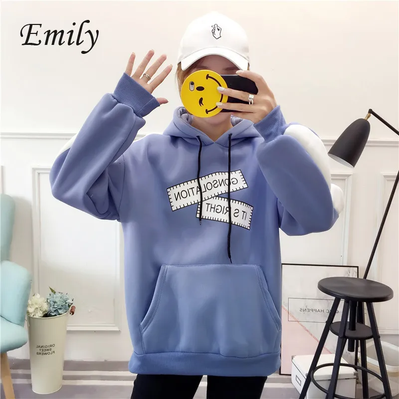 Outdoor Sports Casual Women Hoodies Pockets Loose Ladies Sweatershirt Hip Hop Autumn Pullovers 2020 Bluzy Damskie
Outdoor Sports Casual Women Hoodies Pockets Loose Ladies Sweatershirt Hip Hop Autumn Pullovers 2020 Bluzy Damskie