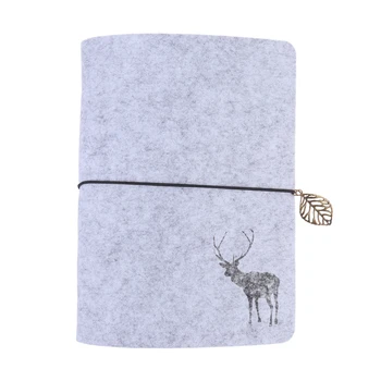 Felt Cover Notebook Simple Notepad Memo Notebook Creative Note Pads Writing Notebook A5 Light Grey
Felt Cover Notebook Simple Notepad Memo Notebook Creative Note Pads Writing Notebook A5 Light Grey