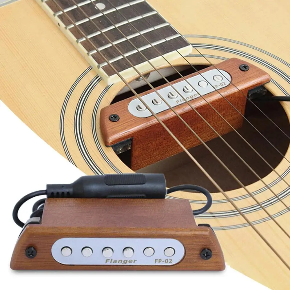 

Acoustic Folk Wood Guitar Sound Hole Pickup Magnetic Guitarra Pickups for 39"/40"/41"/42" Guitar Accessories Flanger FP-02