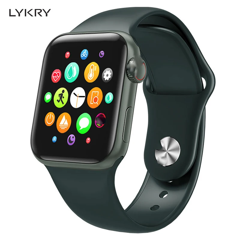 

LYKRY W58pro Smart Watch Band Full touch Screen Temperature Detection Heart rate Blood Pressure Healthy Track Drinking Reminder