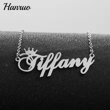 Personalized Customized Your Name Necklace Stainless Steel Custom Name Necklaces For Women Silver Color Crown Charm Choker Neck
Personalized Customized Your Name Necklace Stainless Steel Custom Name Necklaces For Women Silver Color Crown Charm Choker Neck