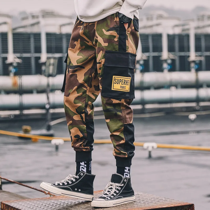 100%Cotton Camouflage Pants Patchwork Pocket Cargo Pants Men Casual Jogger Streetwear Hip Hop 2019 Streetwear Trousers Male
100%Cotton Camouflage Pants Patchwork Pocket Cargo Pants Men Casual Jogger Streetwear Hip Hop 2019 Streetwear Trousers Male