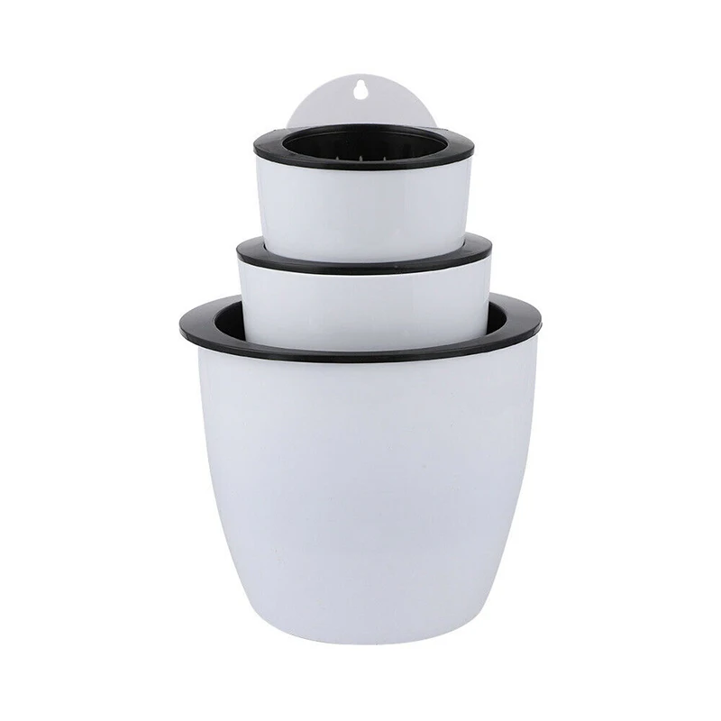 Self Watering Plant Flower Pot Automatic Water Absorption Planting Flower Pots Plastic Basin For Home Office Gardening 3Pcs
Self Watering Plant Flower Pot Automatic Water Absorption Planting Flower Pots Plastic Basin For Home Office Gardening 3Pcs