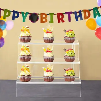 Cupcake Holder Birthday Cake Display Stand Transparent Acrylic Kitchen Wedding Serving Platter 3 Tiers Staircase Snack Rack 40p
Cupcake Holder Birthday Cake Display Stand Transparent Acrylic Kitchen Wedding Serving Platter 3 Tiers Staircase Snack Rack 40p