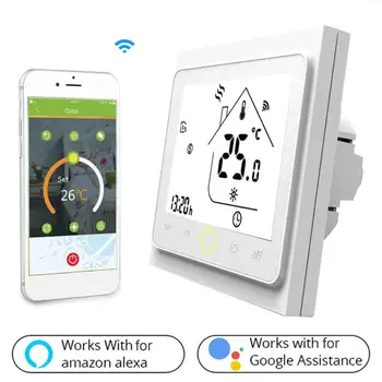 APP WiFi Smart Thermostat Temperature Controller for Water/Electric floor Heating Water/Gas Boiler Works with Alexa Google Home
APP WiFi Smart Thermostat Temperature Controller for Water/Electric floor Heating Water/Gas Boiler Works with Alexa Google Home