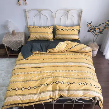 Fashion yellow geometric bedding set teen kid,twin full queen cotton single double home textile bedsheet pillow case quilt cover
Fashion yellow geometric bedding set teen kid,twin full queen cotton single double home textile bedsheet pillow case quilt cover