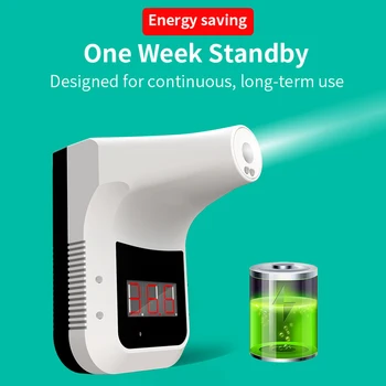 Wall-Mounted Infrared Thermometer Non-Contact Hand Free Forehead Thermometer for Offices Factories Schools Mall Subway L
Wall-Mounted Infrared Thermometer Non-Contact Hand Free Forehead Thermometer for Offices Factories Schools Mall Subway L