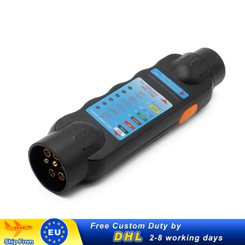 7 Pin Trailer Socket Durable 12V Truck Trailer Plug Socket Tester Wiring Circuit Light Test Tool Car Circuit Testing
7 Pin Trailer Socket Durable 12V Truck Trailer Plug Socket Tester Wiring Circuit Light Test Tool Car Circuit Testing