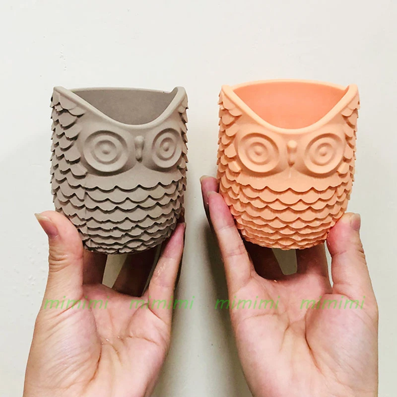 3D Owl Relief Design Concrete Flower Pot Silicone Mold DIY Gardening Tools Aromatherapy Candle Container Plaster Pen Holder Mold
3D Owl Relief Design Concrete Flower Pot Silicone Mold DIY Gardening Tools Aromatherapy Candle Container Plaster Pen Holder Mold