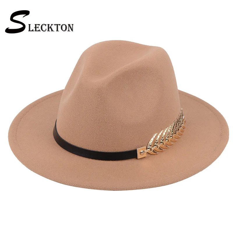 SLECKTON Fashion Fedoras Hats for Women Casual Girl Panama Jazz Cap Ladies Woolen Top Hat Men Bowler Hats Unisex Gorras S1078
SLECKTON Fashion Fedoras Hats for Women Casual Girl Panama Jazz Cap Ladies Woolen Top Hat Men Bowler Hats Unisex Gorras S1078