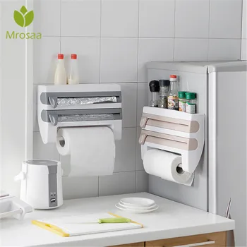 Kitchen Organizer Paper Towel Holder Cling Film Cutting Holder Sauce Bottle Tin Foil Paper Storage Rack Kitchen Shelf
Kitchen Organizer Paper Towel Holder Cling Film Cutting Holder Sauce Bottle Tin Foil Paper Storage Rack Kitchen Shelf
