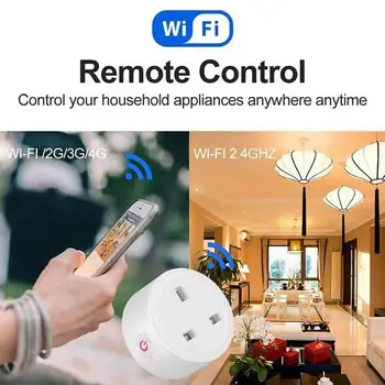 Mini Wifi Smart Socket Smart Life App Standard Universal APP UK Google Plug US Control Alexa V2R0
Mini Wifi Smart Socket Smart Life App Standard Universal APP UK Google Plug US Control Alexa V2R0