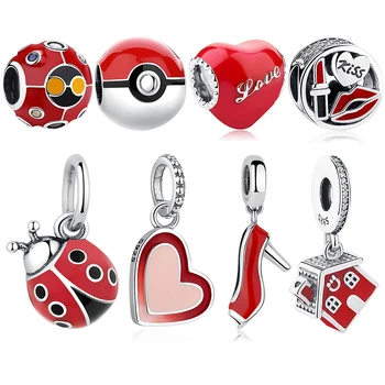 100% 925 Sterling Silver Red Forever Love Kiss Ladybug House Shoe Bead Fit Original Pandora Charm Bracelet Pendant DIY Jewelry
100% 925 Sterling Silver Red Forever Love Kiss Ladybug House Shoe Bead Fit Original Pandora Charm Bracelet Pendant DIY Jewelry