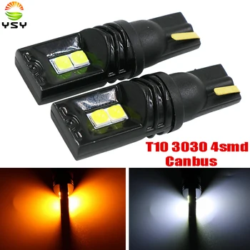 YSY 30pcs NEW T10 LED Canbus 3030-4SMD T10 W5W 194 168 Car Indicator Lamp Clearance Lights Universal 3W 12V w5w canbus led Blue
YSY 30pcs NEW T10 LED Canbus 3030-4SMD T10 W5W 194 168 Car Indicator Lamp Clearance Lights Universal 3W 12V w5w canbus led Blue