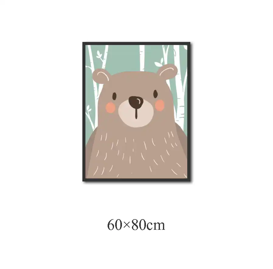 bunny rabbit bear fox posters cute cartoon animals wall