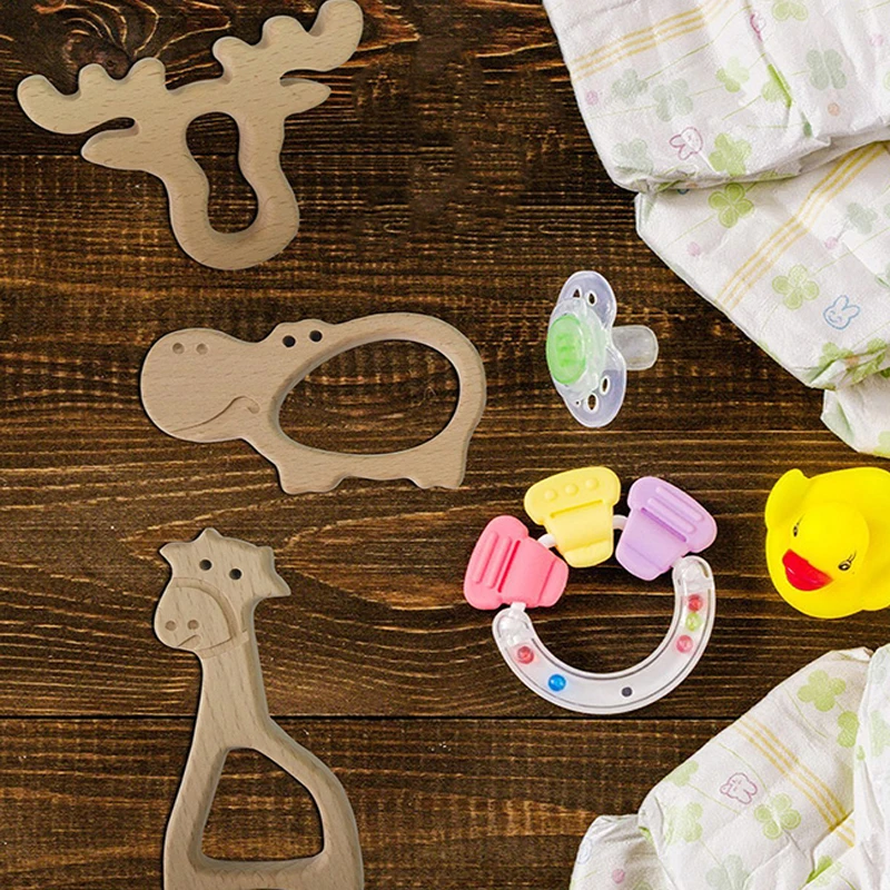 Natural Wood Teether Cartoon Animal Shape Wooden Baby Teether Toy Safe Newborn Kids Teething Toys Baby Shower Rattle
Natural Wood Teether Cartoon Animal Shape Wooden Baby Teether Toy Safe Newborn Kids Teething Toys Baby Shower Rattle