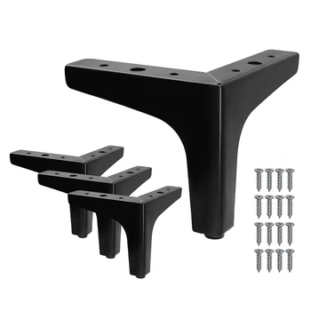 4Pcs 5.3-Inch Furniture Legs Modern Style Furniture Sofa Matte Black Triple-cornered Feet for Table Cabinet Cupboard 
4Pcs 5.3-Inch Furniture Legs Modern Style Furniture Sofa Matte Black Triple-cornered Feet for Table Cabinet Cupboard