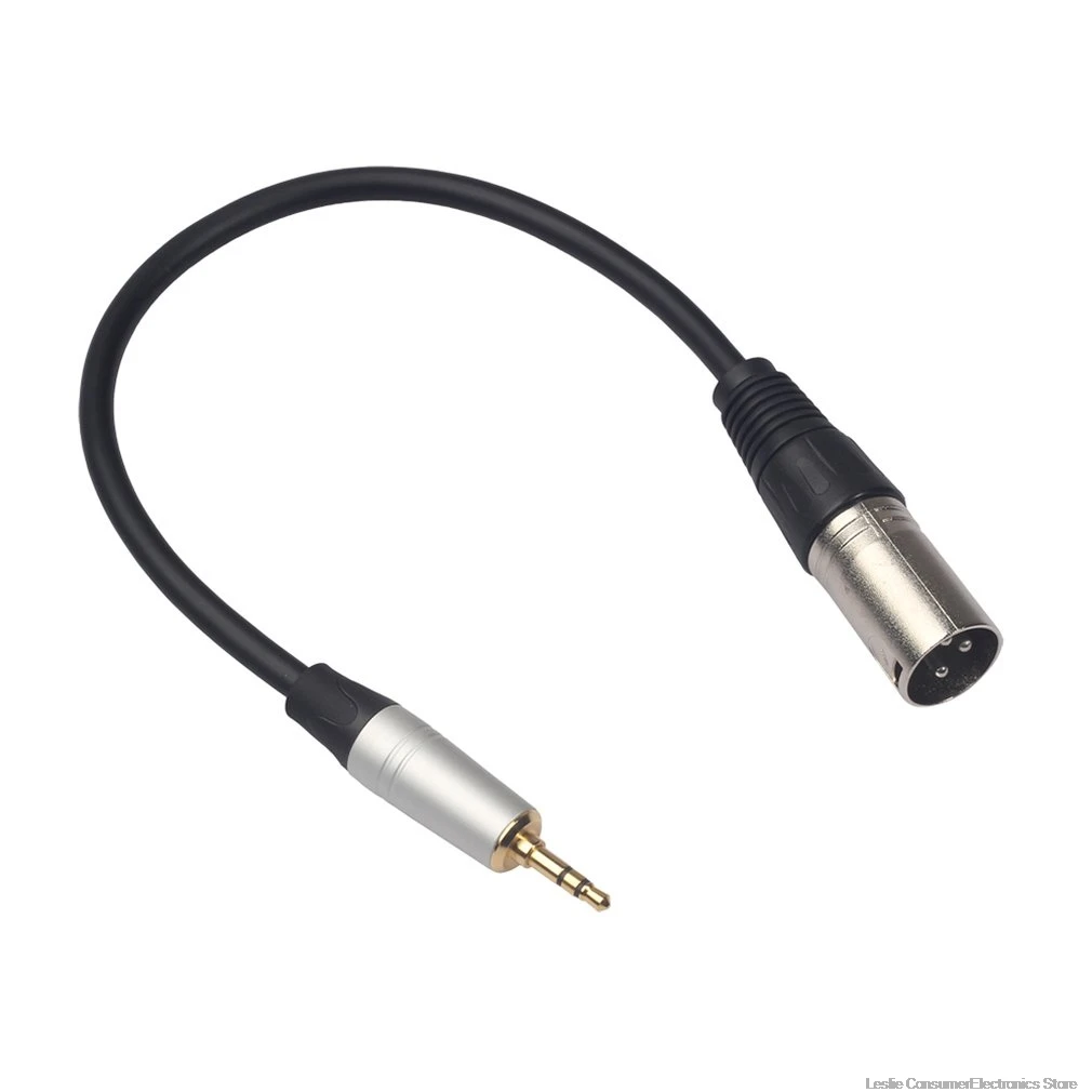 0.3m XLR 3-Pin Male to 3.5mm Stereo Plug Shielded Microphone Mic Cable TRS cable jack 3.5 male to female 52923A
0.3m XLR 3-Pin Male to 3.5mm Stereo Plug Shielded Microphone Mic Cable TRS cable jack 3.5 male to female 52923A