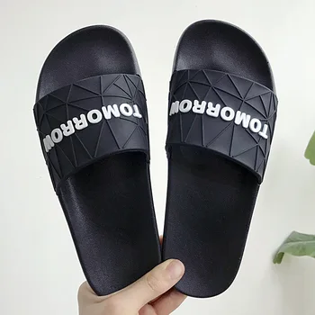 Women Summer Solid Letter Slides Leisure Couple Slippers Simple Home Slippers Non-slip Bathroom Slides Outdoor Beach Flip-Flops
Women Summer Solid Letter Slides Leisure Couple Slippers Simple Home Slippers Non-slip Bathroom Slides Outdoor Beach Flip-Flops