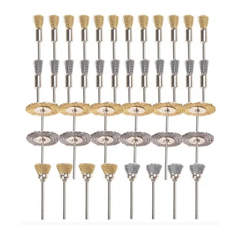 44pcs Steel Brass Wire Wheel Polishing Pad Brushes Set Kit For Rotary Tool Hardware Accessories Replacement
44pcs Steel Brass Wire Wheel Polishing Pad Brushes Set Kit For Rotary Tool Hardware Accessories Replacement