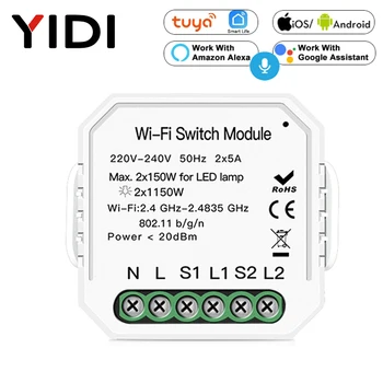 Wifi Wall Smart Switch 2 Grand 2 Way Diy Breaker Smart Life Module APP Remote Control Work With Alexa Echo Google Home
Wifi Wall Smart Switch 2 Grand 2 Way Diy Breaker Smart Life Module APP Remote Control Work With Alexa Echo Google Home