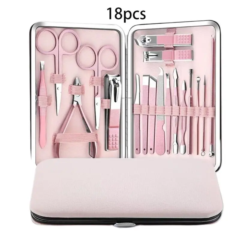 18 Pcs/set Practical Portable Rose Gold Nail Clipper Set Nails Beauty Scissors Manicure Tools
18 Pcs/set Practical Portable Rose Gold Nail Clipper Set Nails Beauty Scissors Manicure Tools
