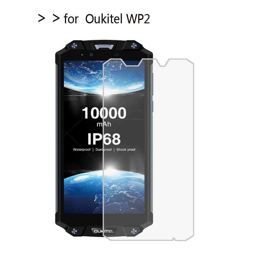 Фото Закаленное стекло для Oukitel WP2 2 шт. | Мобильные телефоны и аксессуары