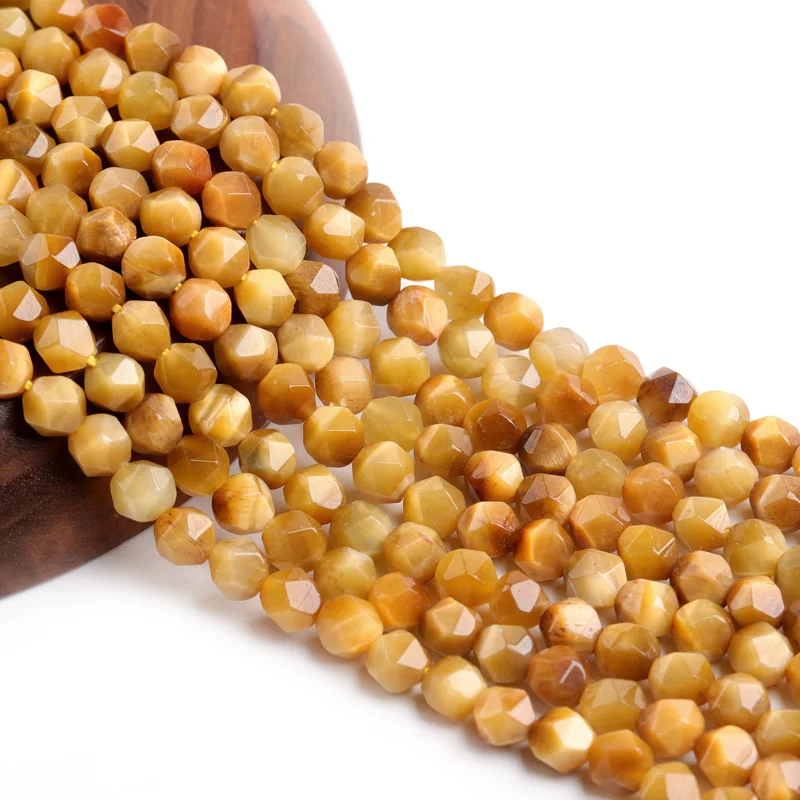 Natural Stone Beads Faceted Golden Tiger Chalcedony Loose Beads For Jewelry Making DIY Bracelet Necklace 15 inches 8mm
Natural Stone Beads Faceted Golden Tiger Chalcedony Loose Beads For Jewelry Making DIY Bracelet Necklace 15 inches 8mm