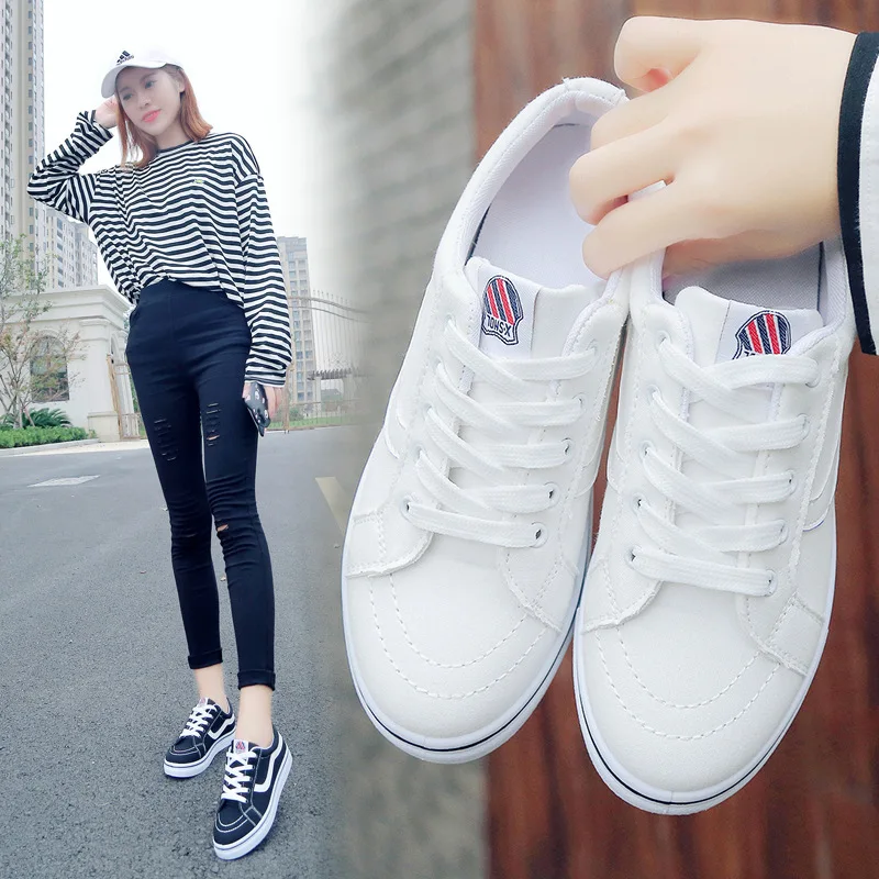 2019 New Style Spring Summer Korean-style INS Hot Selling Versatile Athletic Shoes Women Flat Students Breathable Lace-up Casual
2019 New Style Spring Summer Korean-style INS Hot Selling Versatile Athletic Shoes Women Flat Students Breathable Lace-up Casual