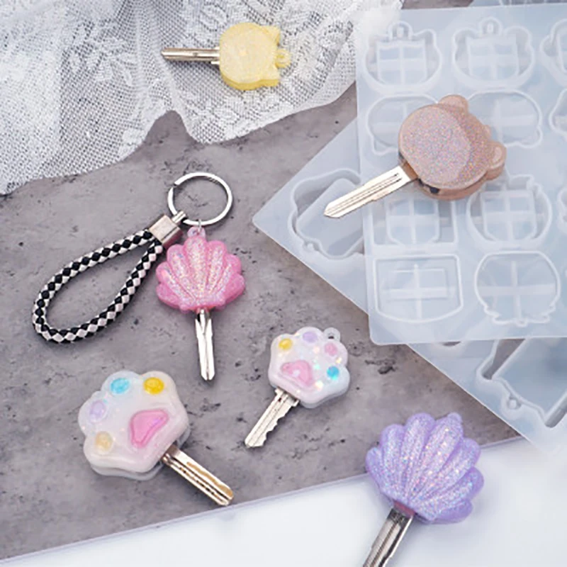 DIY Epoxy Resin Mold Keychain Key Head Key Cover Silicone Mirror Cat Claw Strawberry Bear Geometry Keychain Mould
DIY Epoxy Resin Mold Keychain Key Head Key Cover Silicone Mirror Cat Claw Strawberry Bear Geometry Keychain Mould