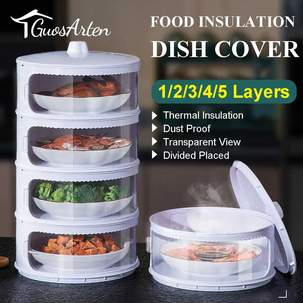 Transparent Stackable Food Insulation Cover Dust Proof Portable for Home Kitchen Kitchen Storage & Organization Save Space
Transparent Stackable Food Insulation Cover Dust Proof Portable for Home Kitchen Kitchen Storage & Organization Save Space