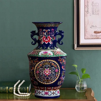 Jingdezhen Ceramic Flower Vase Vases R1885 Decorative Porcelain Antique Ancient Enamel Chinese Home Office Tabletop Vase
Jingdezhen Ceramic Flower Vase Vases R1885 Decorative Porcelain Antique Ancient Enamel Chinese Home Office Tabletop Vase