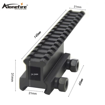 Alonefire Y0032 Picatinny Adapter 21 to 21 mm M4 M16 Extend Rise Rail Weaver Base Airsoft Rifle Shot gun Laser Sight Scope Mount
Alonefire Y0032 Picatinny Adapter 21 to 21 mm M4 M16 Extend Rise Rail Weaver Base Airsoft Rifle Shot gun Laser Sight Scope Mount