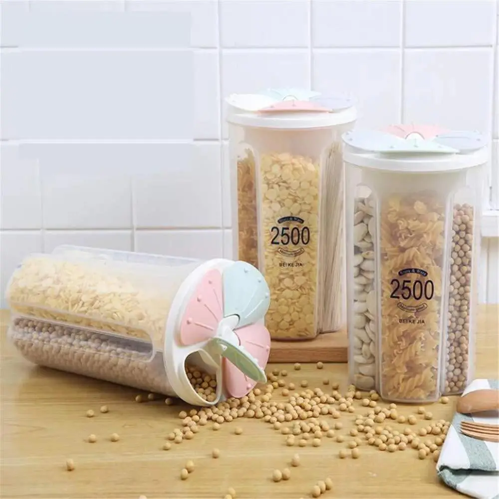 

Plastic Cereal Dispenser Storage Box Kitchen Food Grain Rice Container Nice Kitchen Rice Storage Box Flour Grain Storag