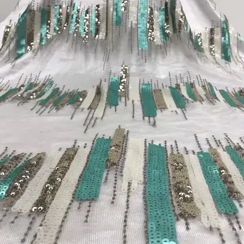 Popular Sequins Lace Fabrics French Mesh Lace Fabric High Quality Sequence Fabrics Nigerian Net Lace for Wedding Party
Popular Sequins Lace Fabrics French Mesh Lace Fabric High Quality Sequence Fabrics Nigerian Net Lace for Wedding Party