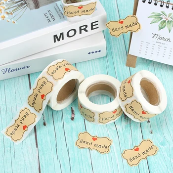 500Pcs/Roll Handmade Kraft With Love And Hand Made Stickers Wedding Decor Party Supplies Cards Box Package Label Sealing Sticker
500Pcs/Roll Handmade Kraft With Love And Hand Made Stickers Wedding Decor Party Supplies Cards Box Package Label Sealing Sticker
