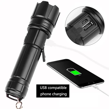 YUNMAI XHP70.2 Powerful Led Flashlight USB Rechargeable Battery Flash Light Torch Power Bank Aluminum Zoomable SUPER BRIGHT
YUNMAI XHP70.2 Powerful Led Flashlight USB Rechargeable Battery Flash Light Torch Power Bank Aluminum Zoomable SUPER BRIGHT