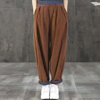Autumn Trousers Women's Corduroy Pants 2020 Elastic Waist Pantalon Woman Palazzo Female Casual Velvets Pant Oversized Turnip 5XL
Autumn Trousers Women's Corduroy Pants 2020 Elastic Waist Pantalon Woman Palazzo Female Casual Velvets Pant Oversized Turnip 5XL