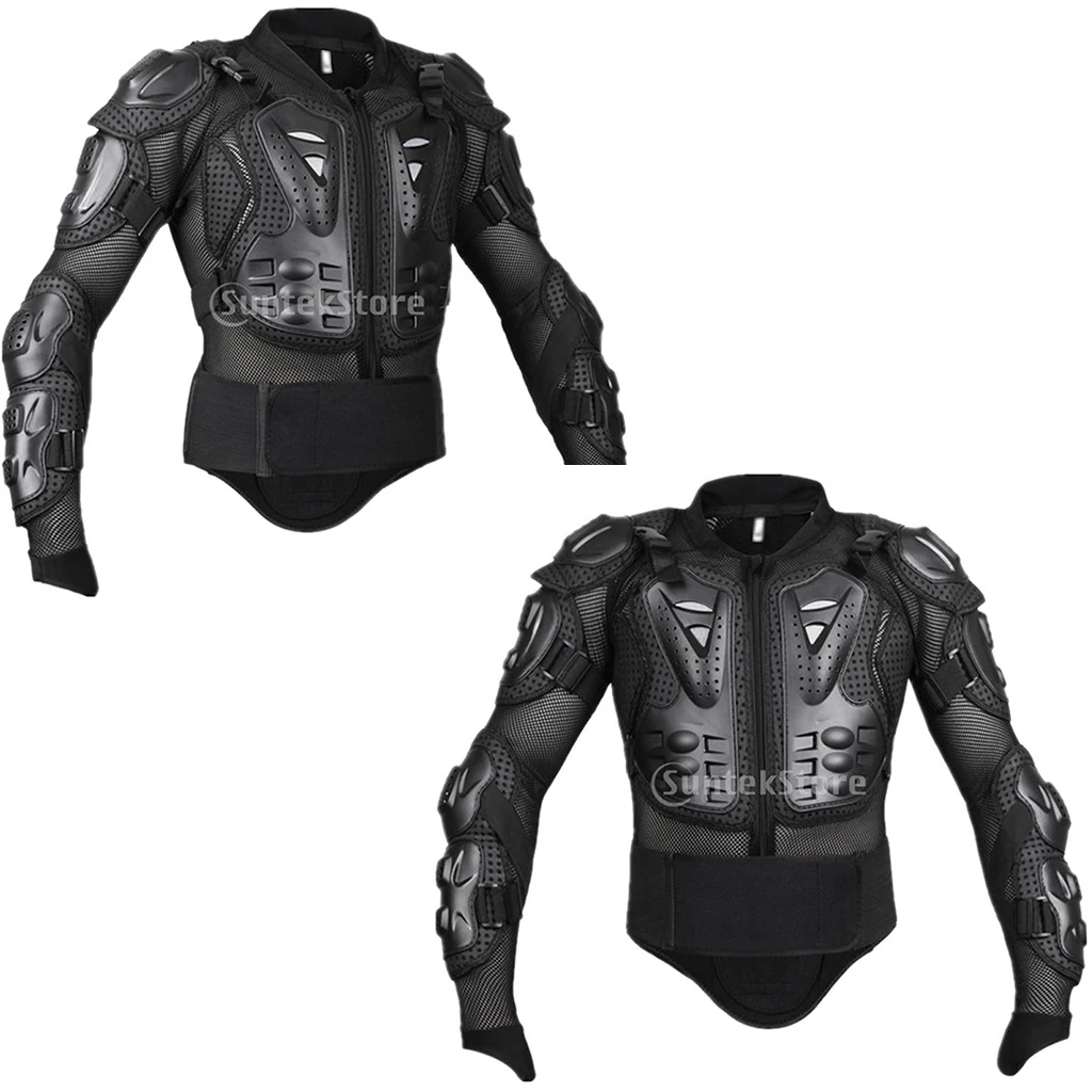 2pcs/Set Motorcycle Protective Jacket Motocross MTB Racing Armor Protector for Motorcycle Bike Riding Skiing Skating 2pcs/Set Motorcycle Protective Jacket Motocross MTB Racing Armor Protector for Motorcycle Bike Riding Skiing Skating