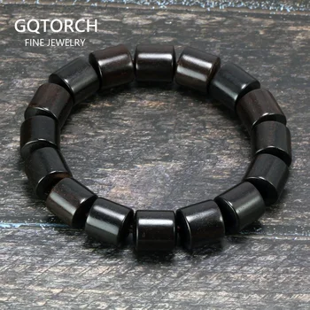 Natural Black Sandalwood Beads Bracelets For Women And Men Barrel Shape Wooden Beaded Bracelet Buddha Prayer Jewelry
Natural Black Sandalwood Beads Bracelets For Women And Men Barrel Shape Wooden Beaded Bracelet Buddha Prayer Jewelry