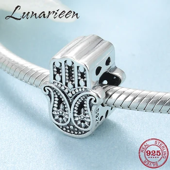 Fit Original europeu Charms Bracelet Authentic 925 Sterling Silver Haza's Lucky hand Beads for Women Fanshion Jewelry Making 
Fit Original europeu Charms Bracelet Authentic 925 Sterling Silver Haza's Lucky hand Beads for Women Fanshion Jewelry Making