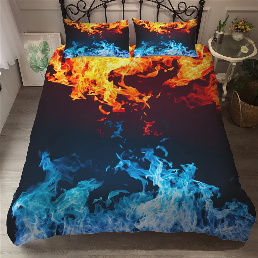 A Bedding Set 3D Printed Duvet Cover Bed Set Flame Home Textiles for Adults Bedclothes with Pillowcase #HY04
A Bedding Set 3D Printed Duvet Cover Bed Set Flame Home Textiles for Adults Bedclothes with Pillowcase #HY04