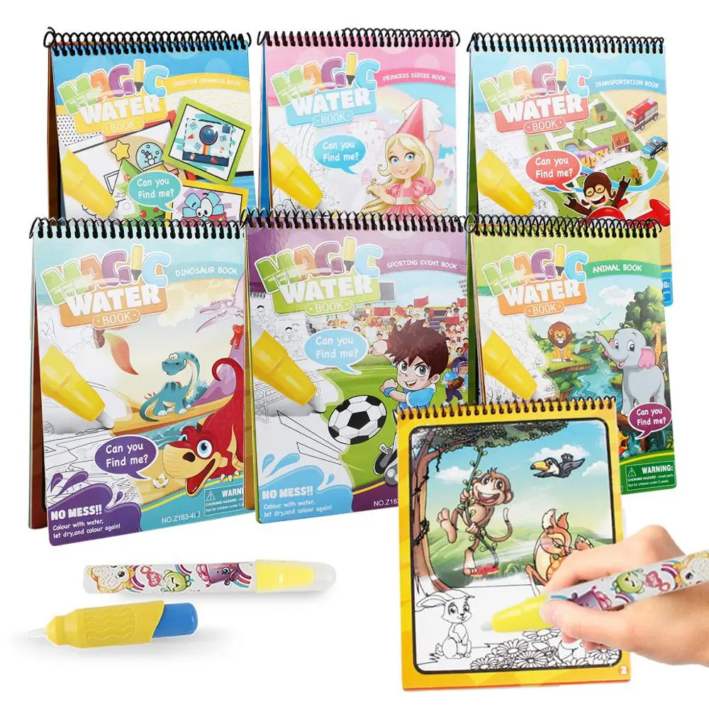 Montessori Painting Water Color Book Magic Pen Drawing Board For Kids Educational Toys Magic Water Coloring Book Birthday Gift
Montessori Painting Water Color Book Magic Pen Drawing Board For Kids Educational Toys Magic Water Coloring Book Birthday Gift