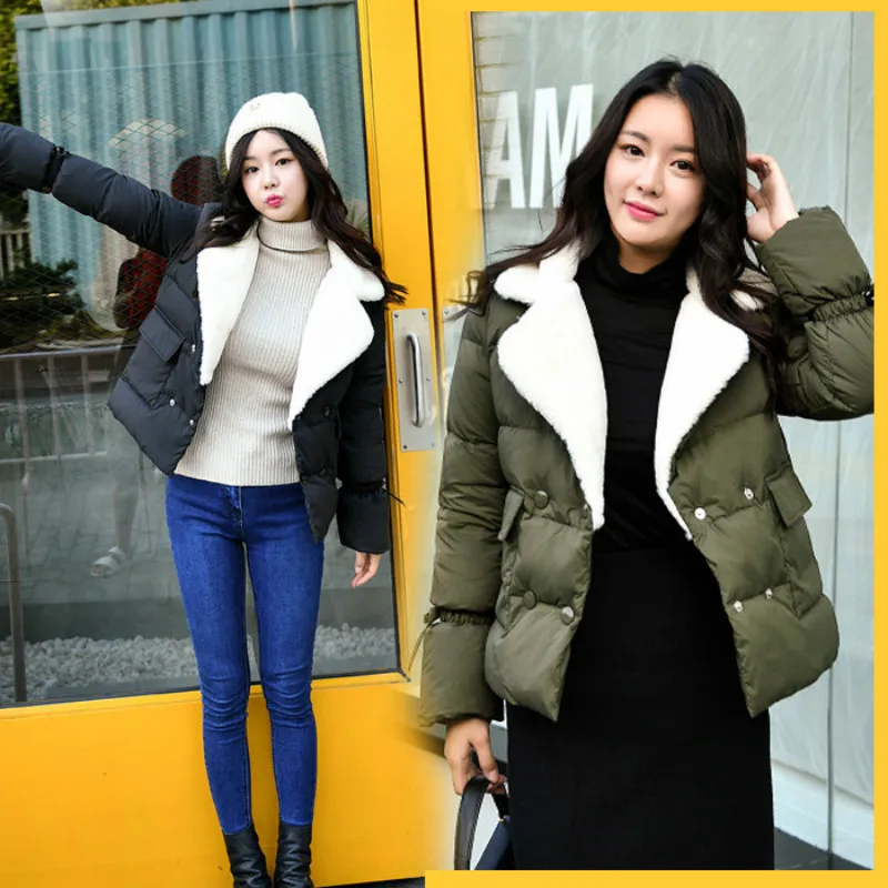 Winter Jacket Women Clothes 90% White Down Thick Coat Female Casual Warm Fur Coller Casacas Para Mujer LW680 | Женская одежда
